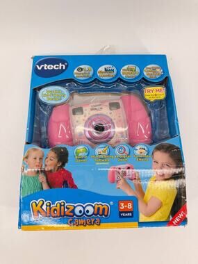 VTech KidiZoom Camera Pink Kids Digital Camera 1.3MP Tested No Batteries w/ Box